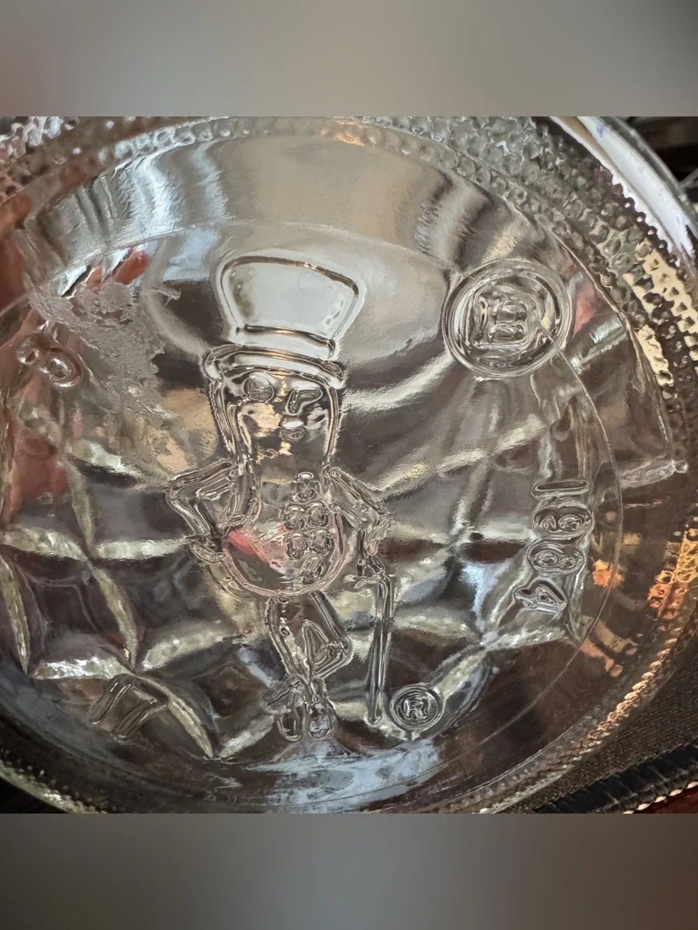 Vintage 1984 Planters‎ Mr Peanut Glass Jar Pair Diamond Cut Canister Set